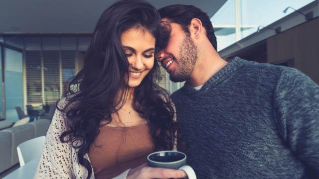 couple with coffee